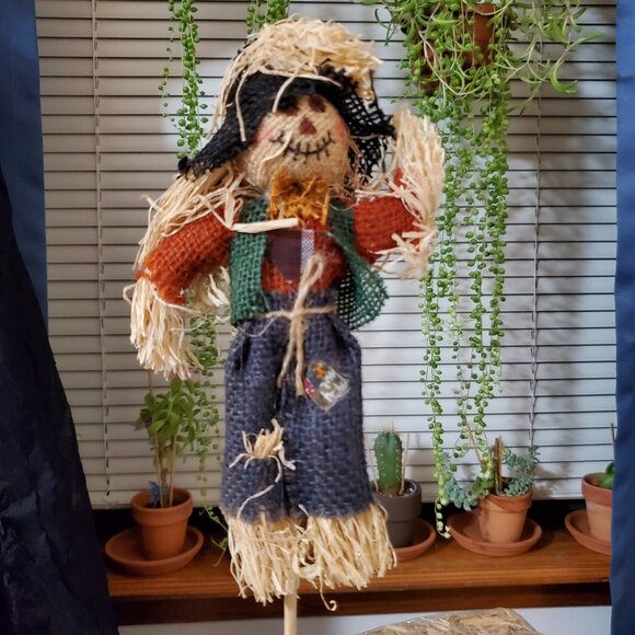 Fall Harvest 16” Colorful Scarecrow Pick - Picture 6 of 9